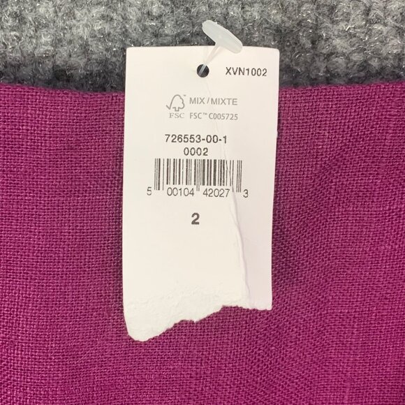 New $169 Banana Republic Kenza Linen Mini Dress in Berry Delicious Size 2 - Picture 11 of 15